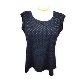 Navy & Gold sleeveless top